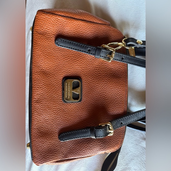Valentina Orange and Black Crossbody Bag - Picture 2 of 5